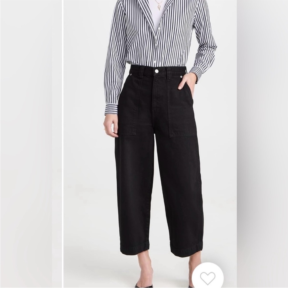 KHAITE Hewey Denim Pants in Wilcox Black